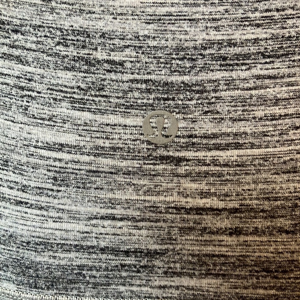 Lululemon Wunder Under Crop Leggings Wren Space Dye in Medium Grey Size 6 - Picture 5 of 6